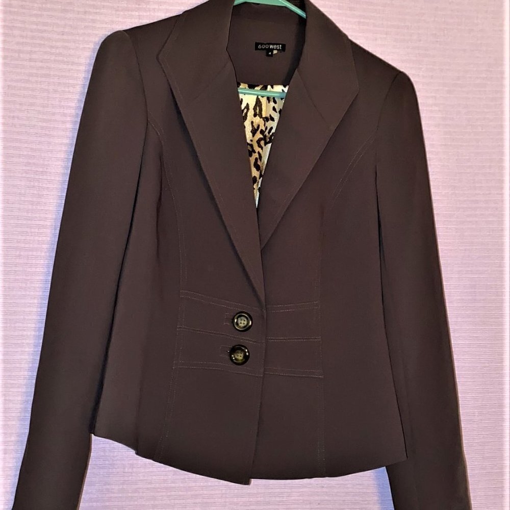 NWOT 600 WEST SIZE 4 PURPLE GRAY PRETTY COLOR SIZE 4 BLAZER CHEETAH TANK… - Picture 3 of 9